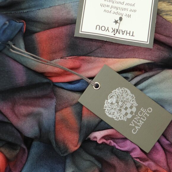 Vince Camuto Womens Printed Long-Sleeve Bodycon Dress VC4M5555 Blue Multi 14 - Picture 3 of 10